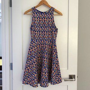 Everly Multicolor Print Skater Dress S